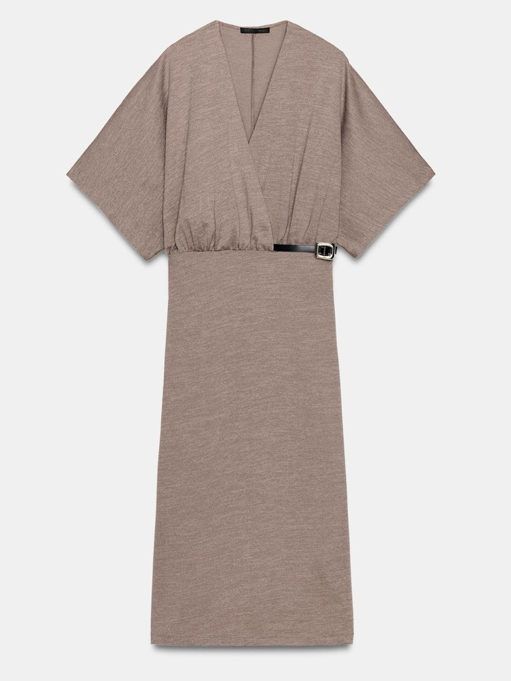 ZARA belted pique dress